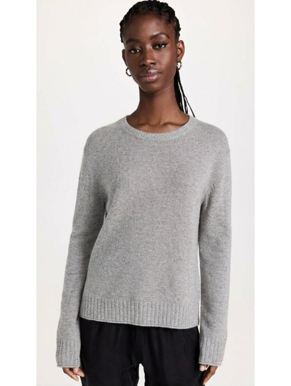 Jenni Kayne Everyday Sweater Heather Gray Size Small Wool Cashmere Blend